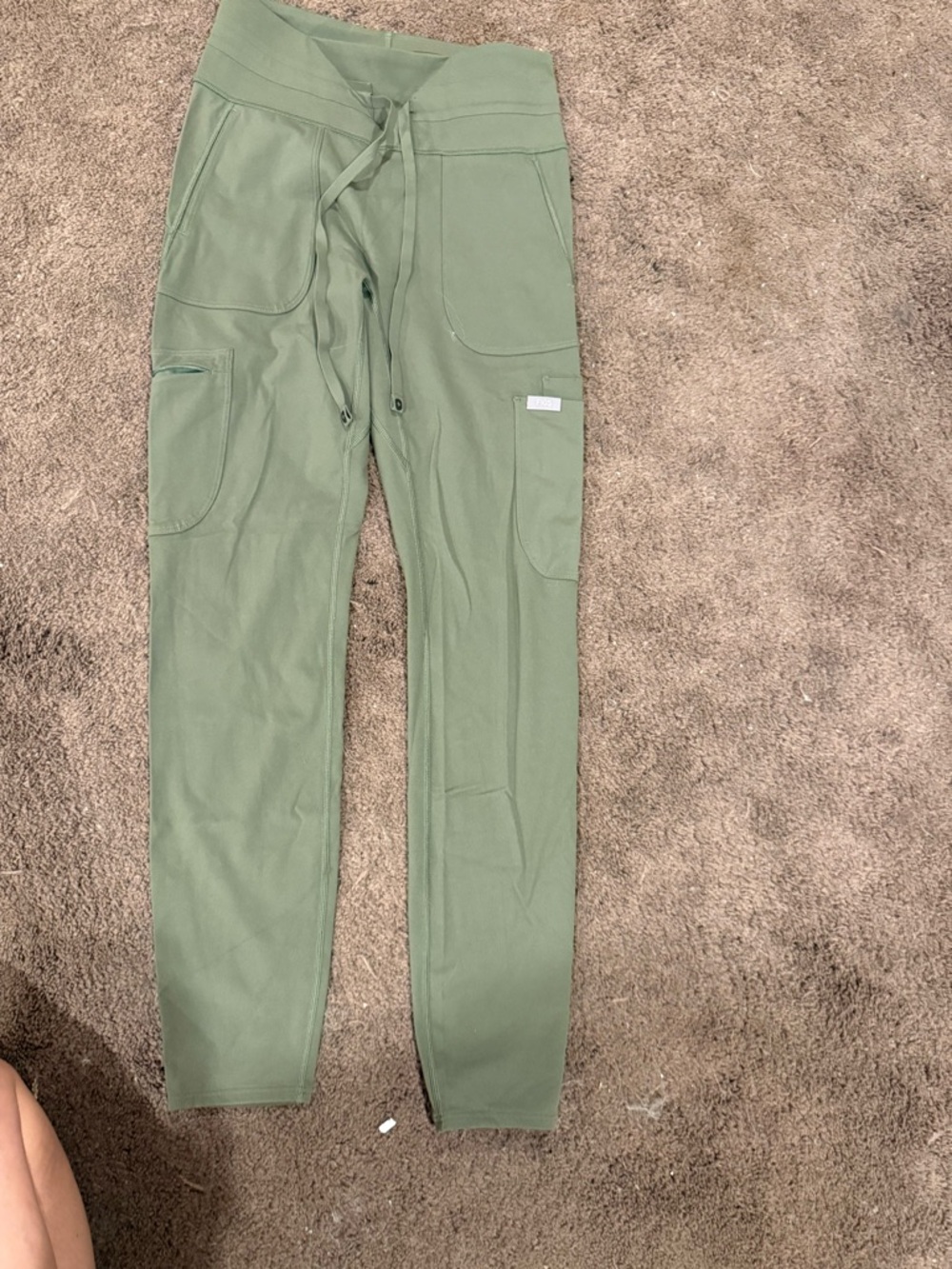 Figs Women's Skinny Scrub Pants in Olive Green